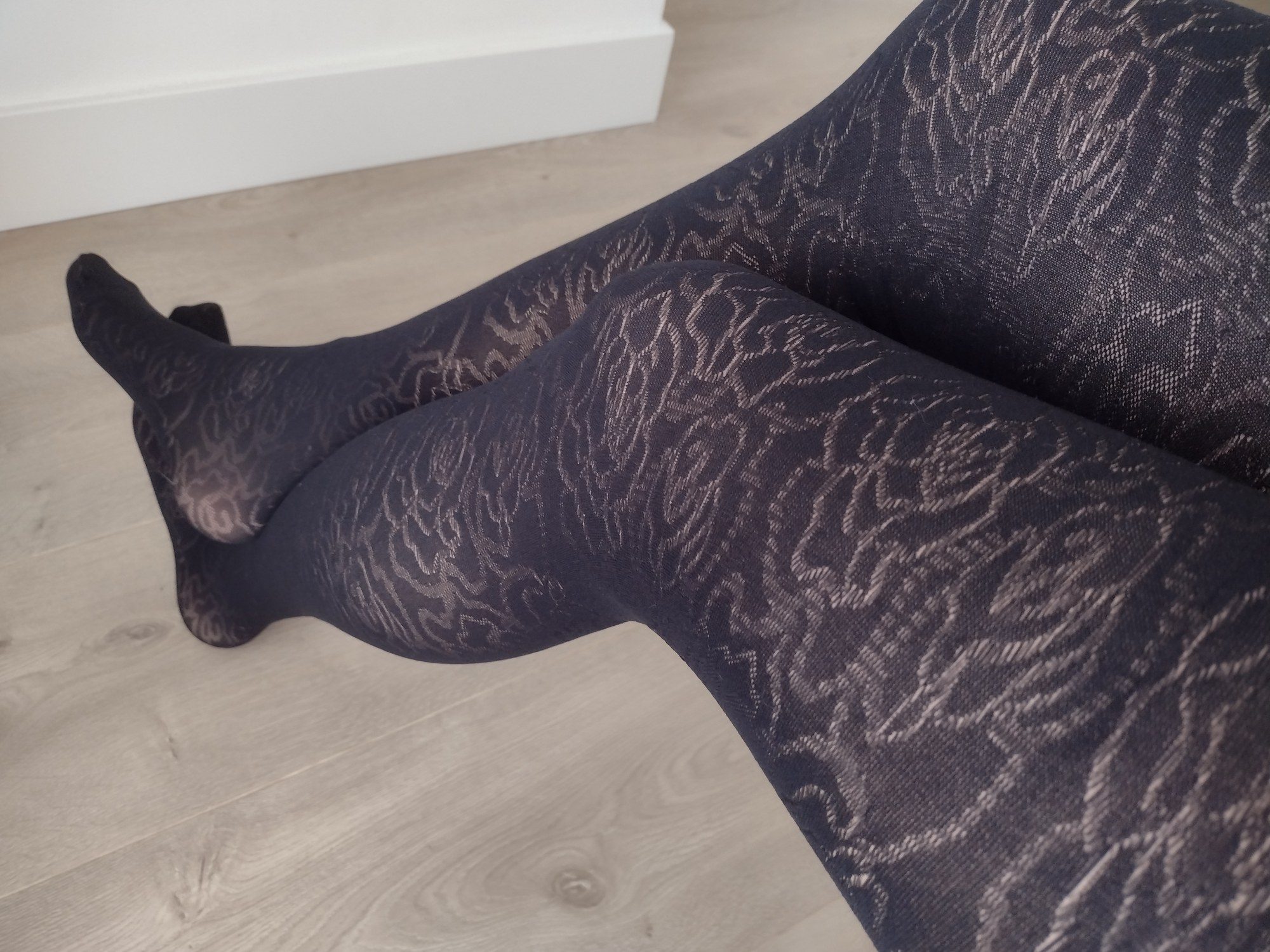 Four Floral & Lace-Print Tights I Recently Bought