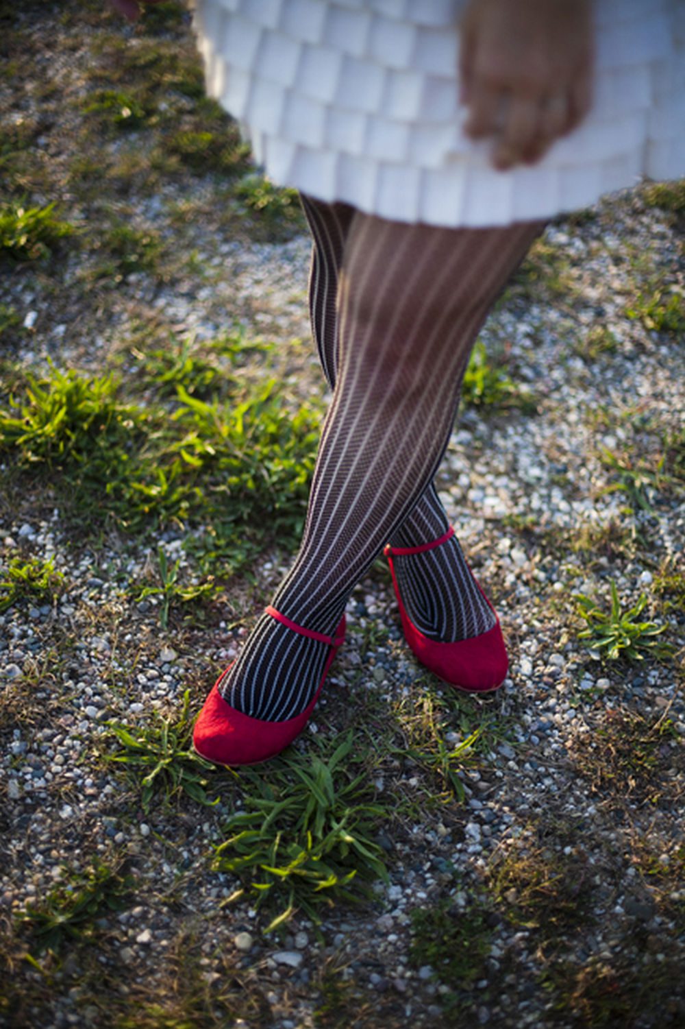 How to Style Patterned Black Lace Tights