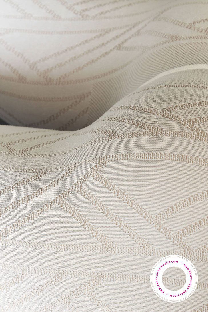 White Tights with Geometric Pattern Vega by Veneziana