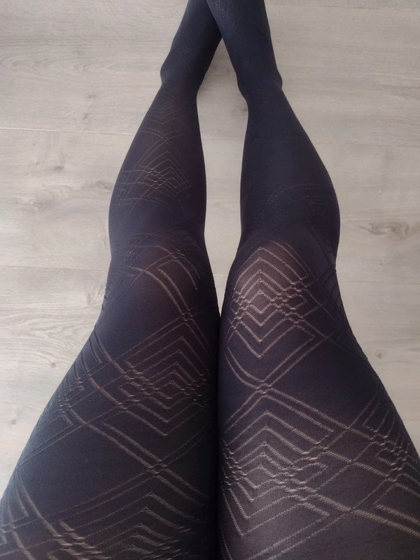 Black Diamond Geometric Tights