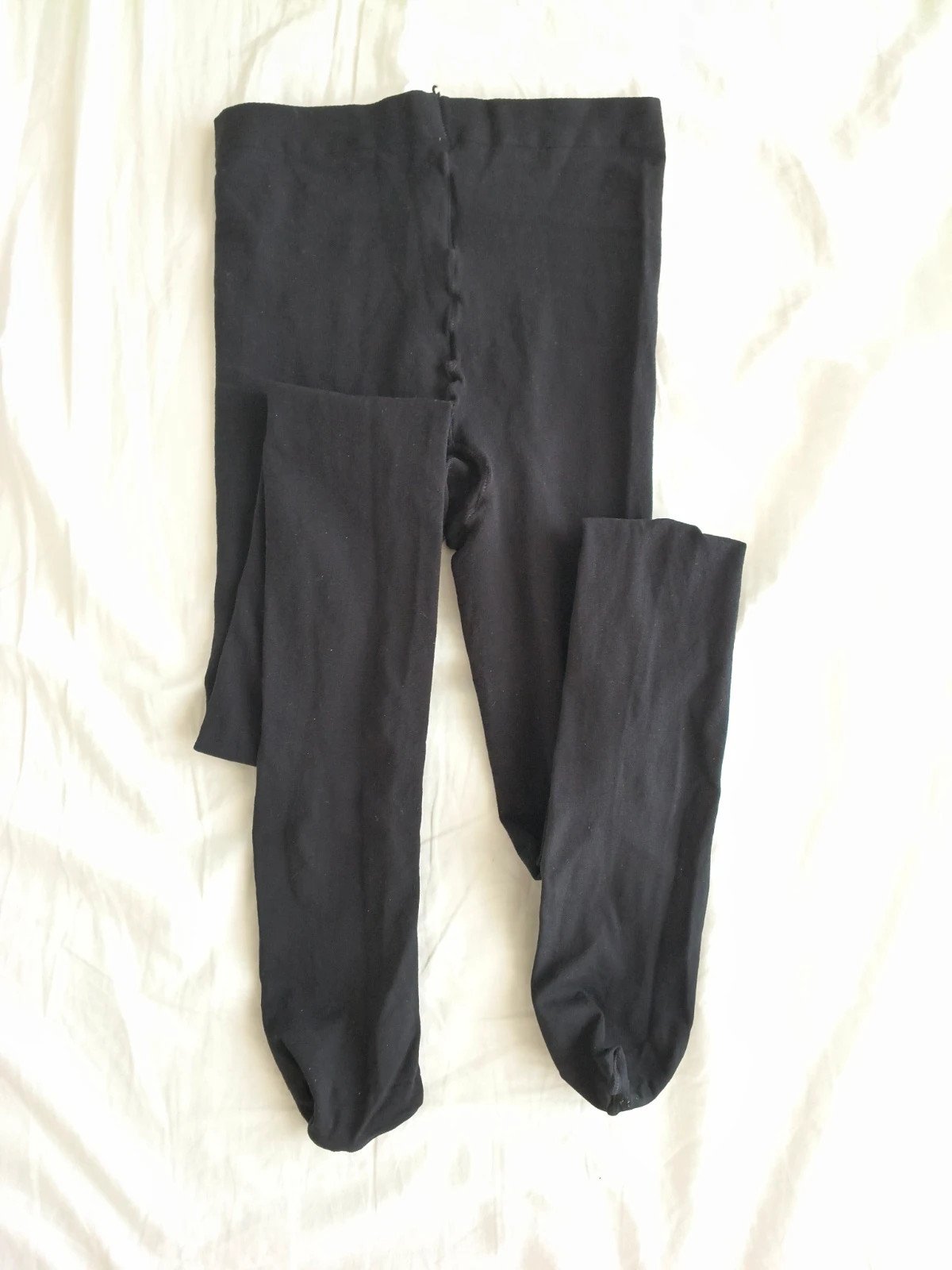 Smooth Black Velvet-Feel Tights photo 8