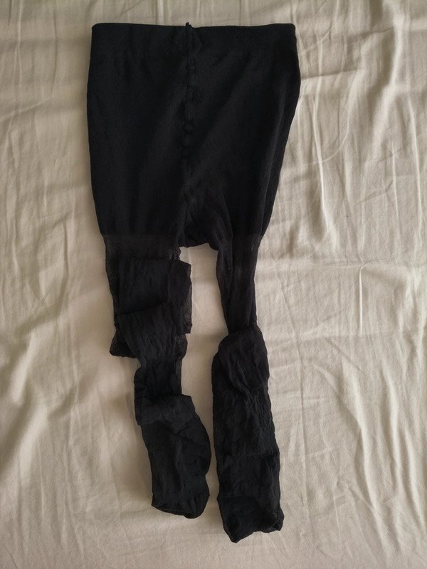 Sheer Black Dash-Print Tights photo 12