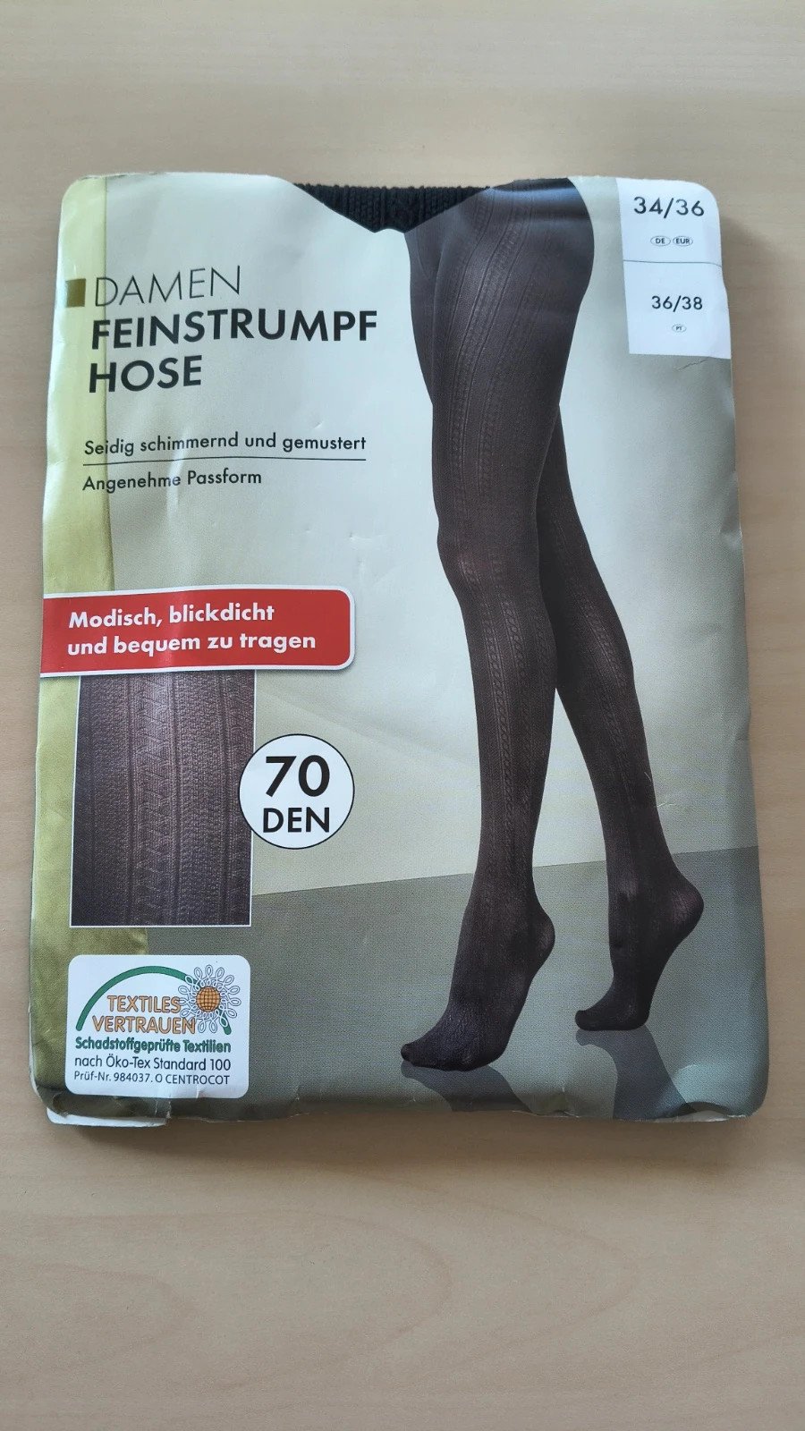 Cable-Rib Cosy Black Tights photo 12