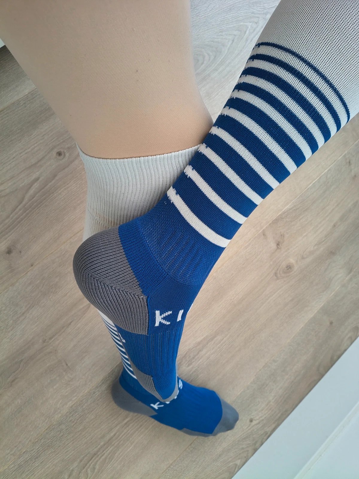Kipsta Navy Ribbed Knee-High Socks photo 3