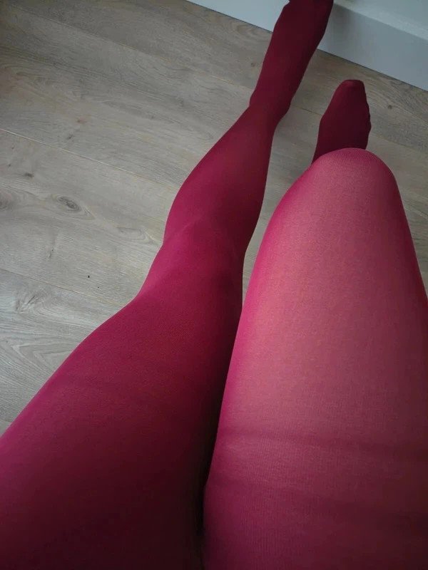 Deep Burgundy Semi-Opaque Tights