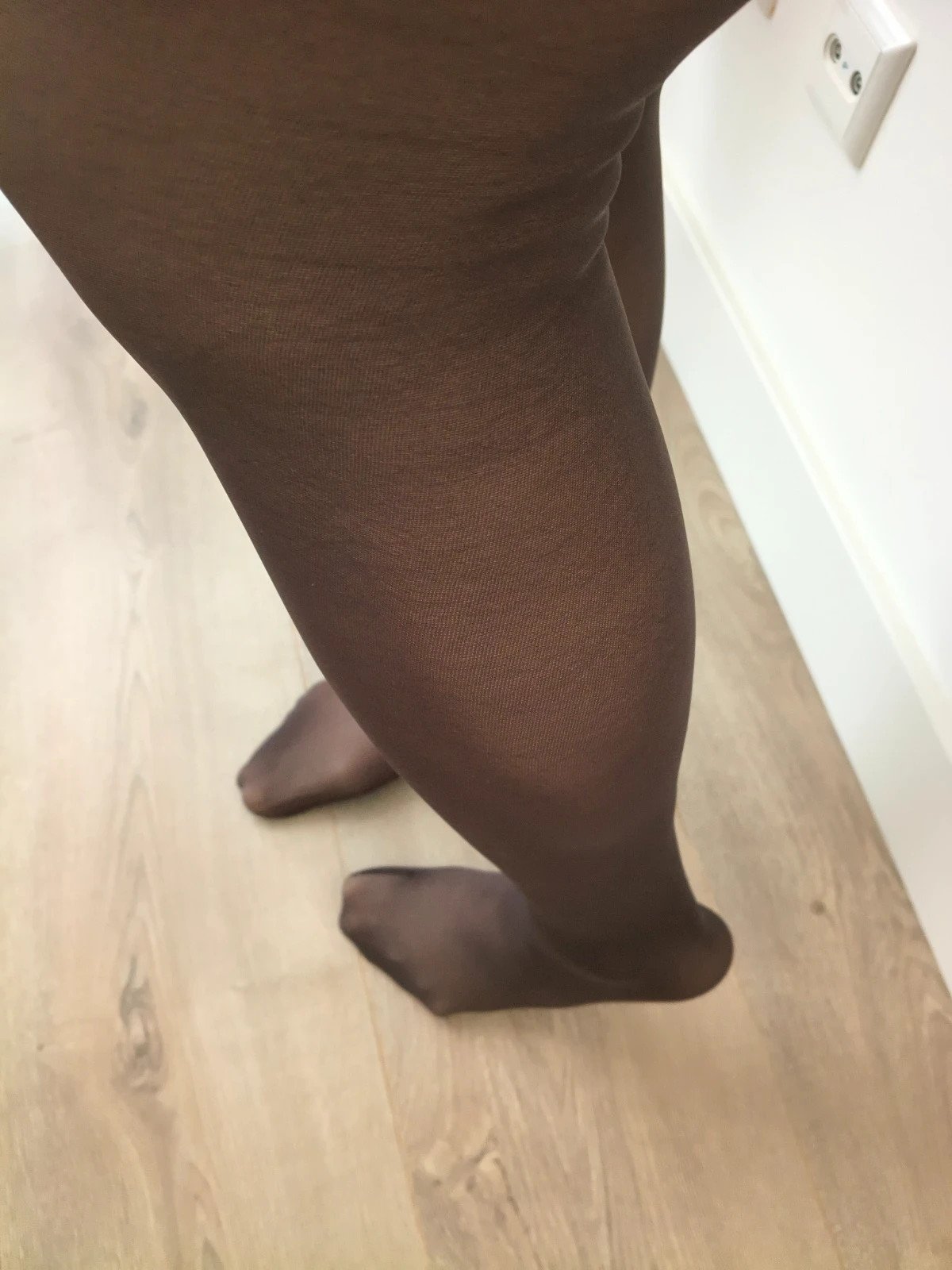 Cocoa Brown Compression Nylons photo 6