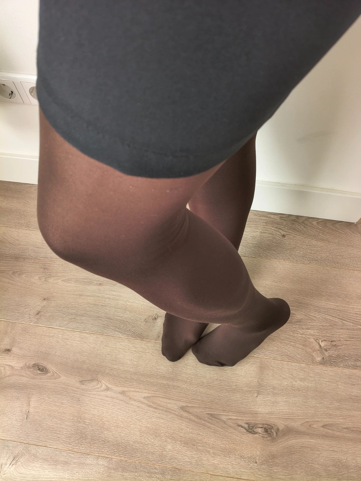 Chocolate Brown Semi-Opaque Tights photo 5