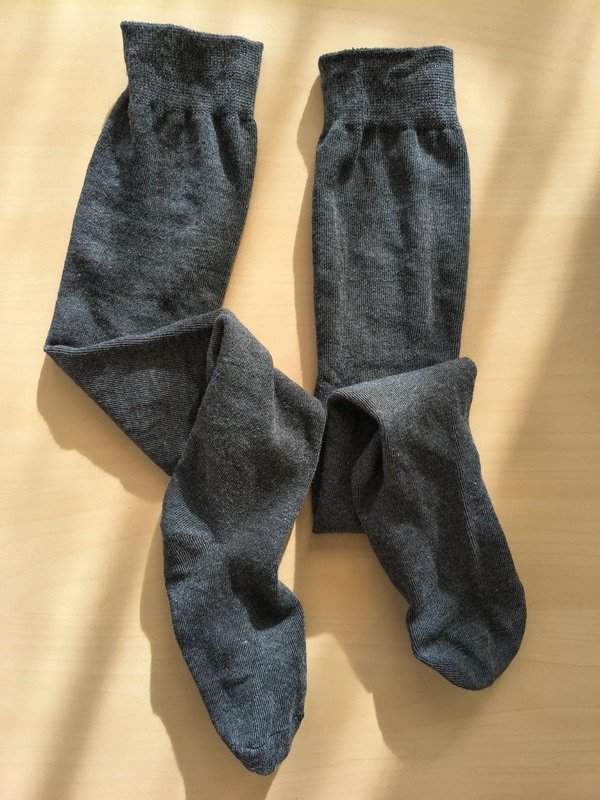 Cosy Grey Cotton Thigh-High Socks photo 10