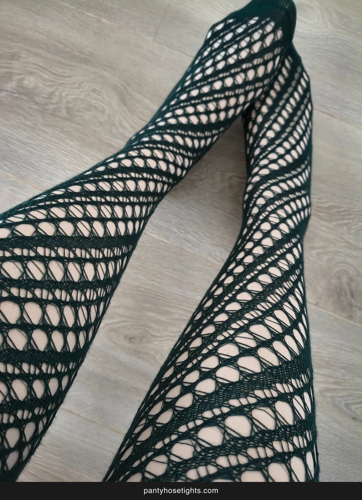 Dark Green Crochet Lace Thigh-Highs photo 3