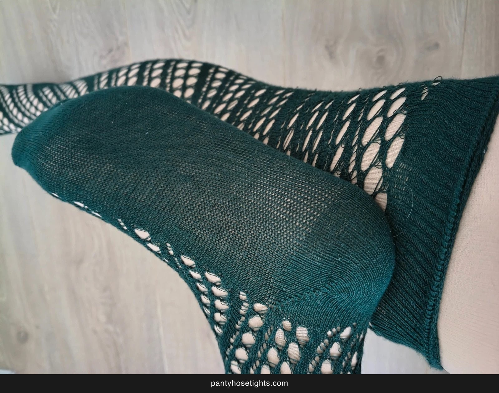 Dark Green Crochet Lace Thigh-Highs photo 6