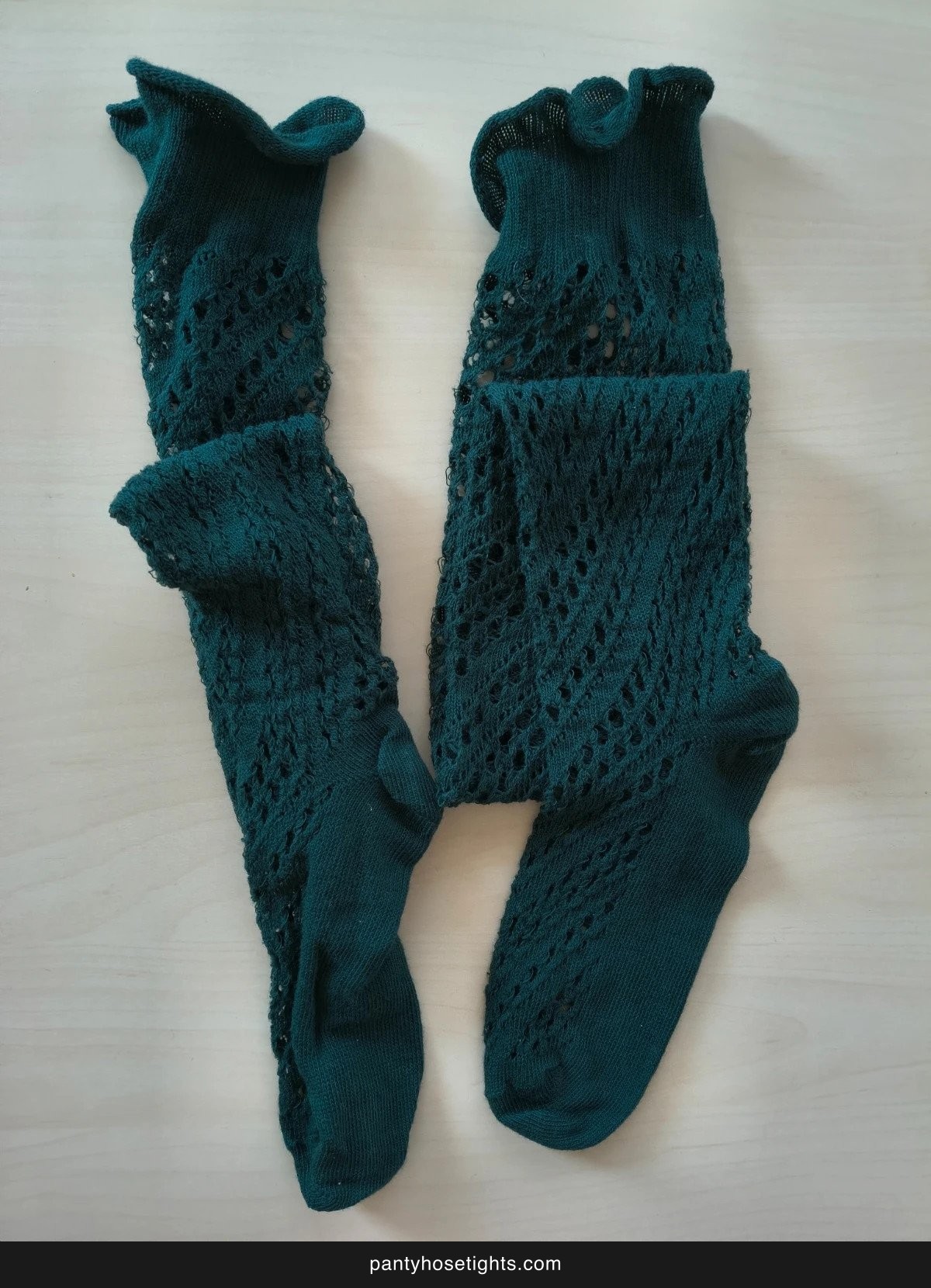 Dark Green Crochet Lace Thigh-Highs photo 8