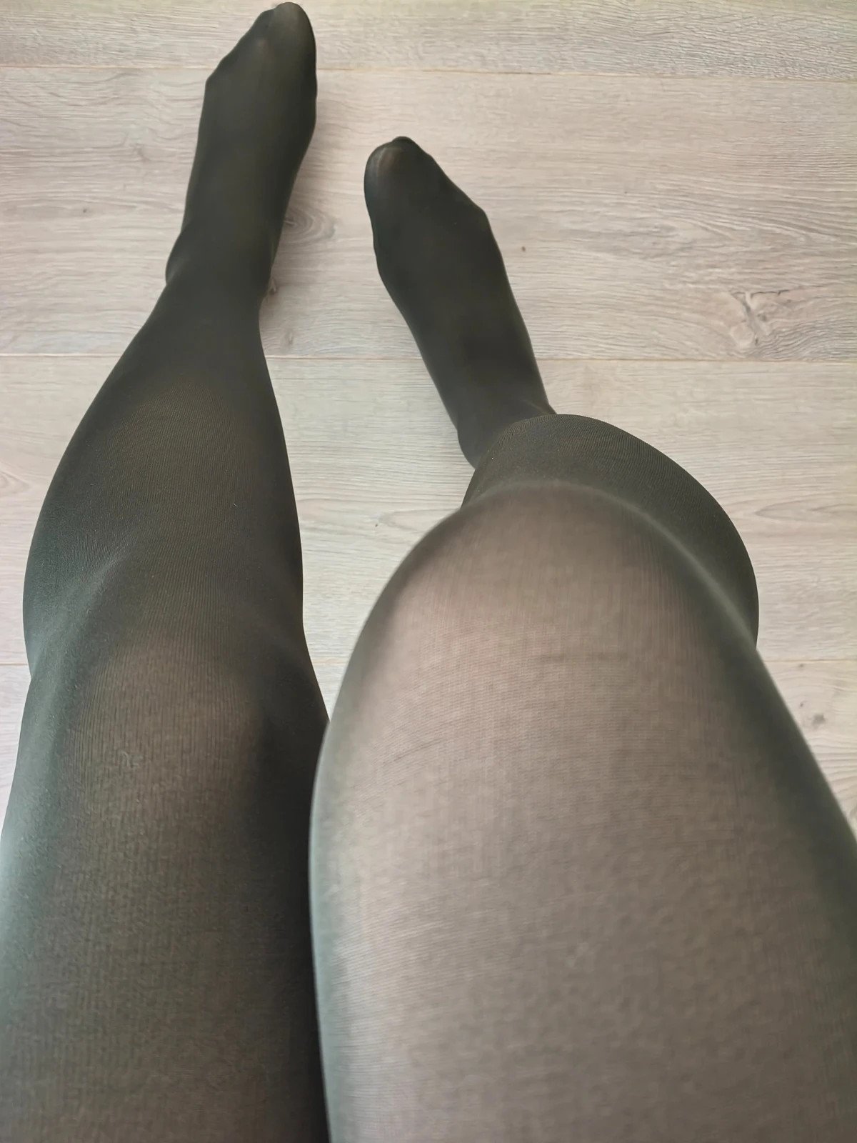 Dark Khaki Velvet-Touch Tights