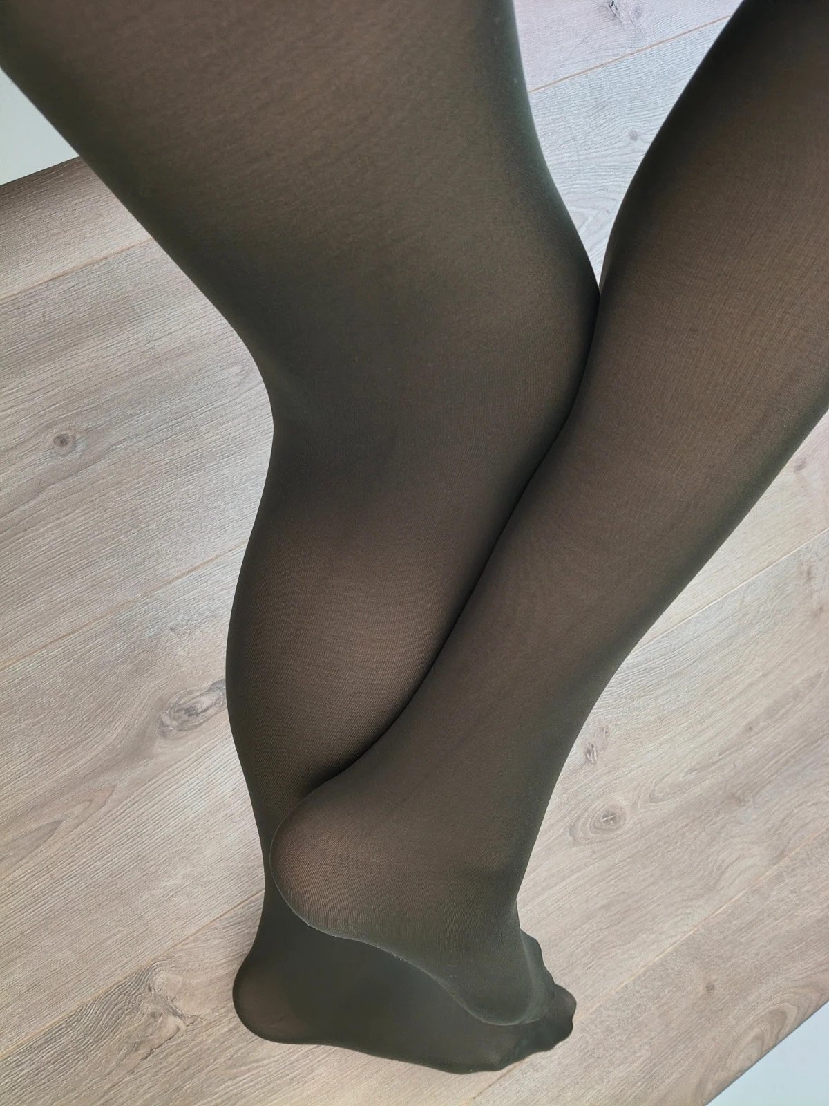 Dark Khaki Velvet-Touch Tights photo 3