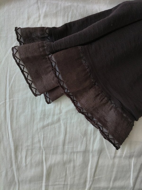 Brown Diamond Jacquard Thigh-High Stockings photo 7