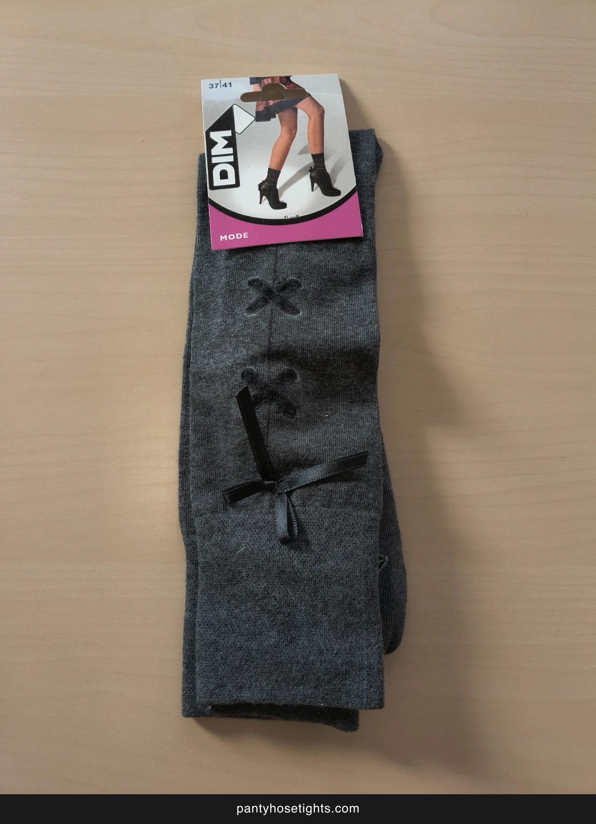 Grey Corset-Lace Over-The-Knee Socks photo 6