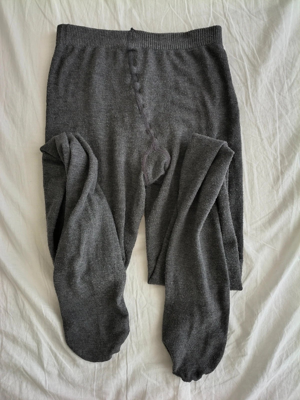 Heathered Grey Ribbed Wool Tights photo 11