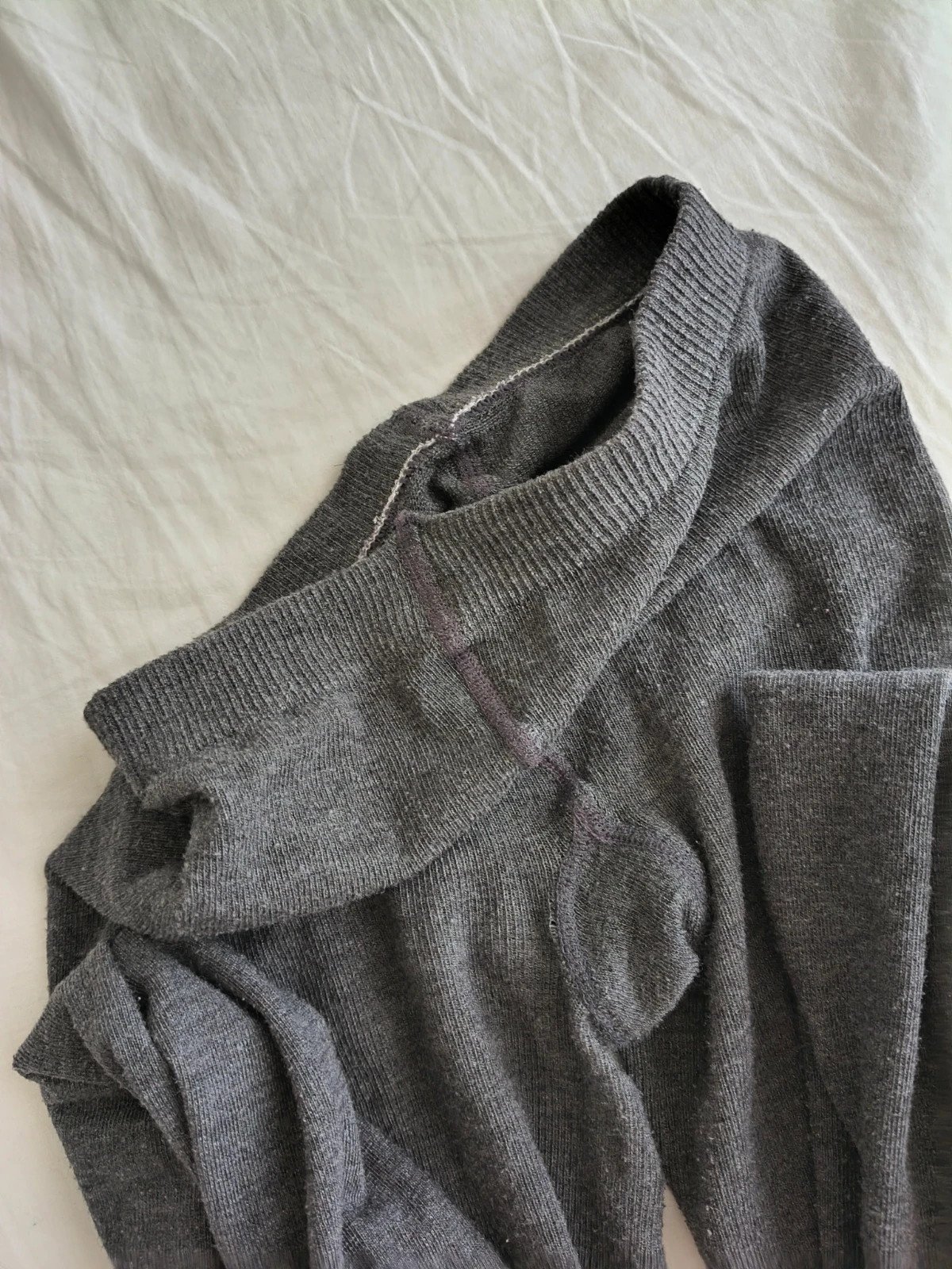 Heathered Grey Ribbed Wool Tights photo 12