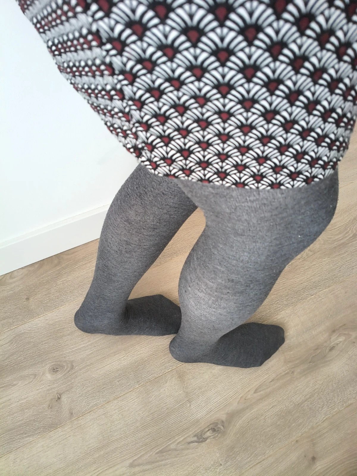 Heathered Grey Ribbed Wool Tights photo 9