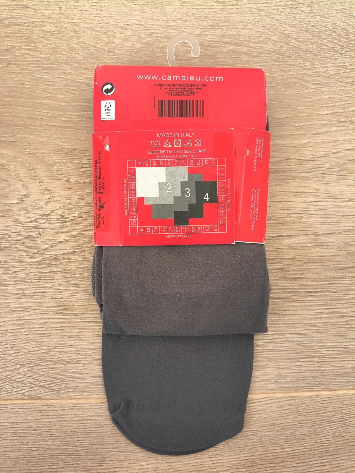 Camaïeu Concrete Grey Semi-Opaque Tights photo 2