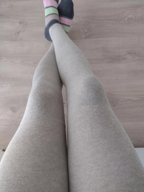 Heather Grey Footless Leggings