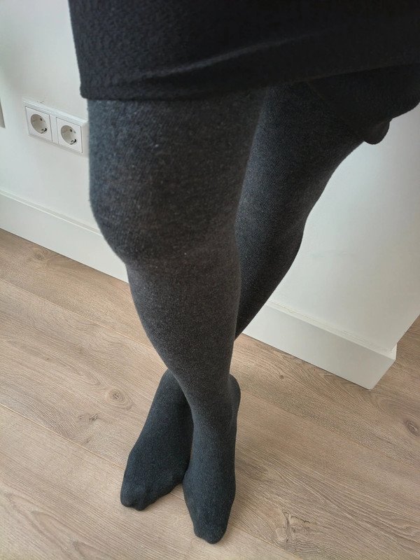 Charcoal Grey Cotton-Feel Tights photo 10