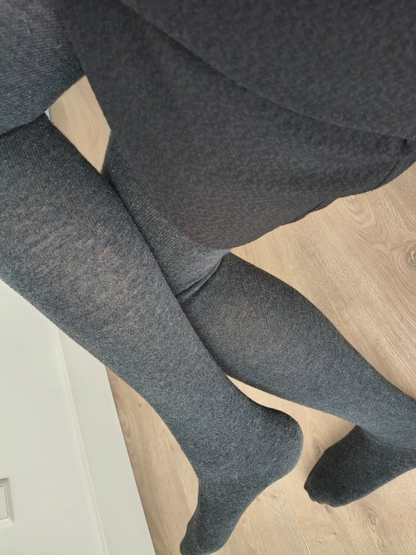 Charcoal Grey Cotton-Feel Tights photo 2