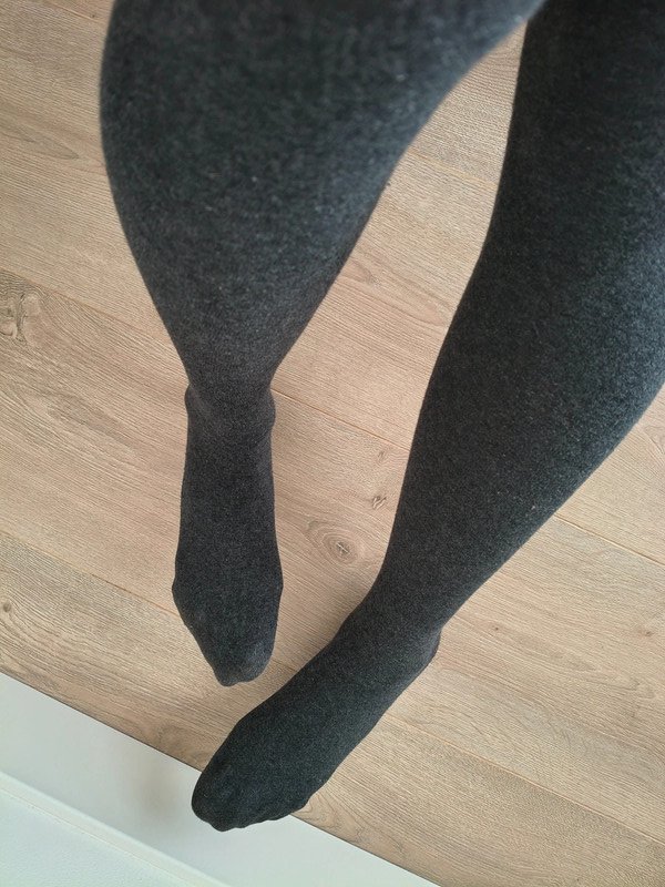 Charcoal Grey Cotton-Feel Tights photo 5