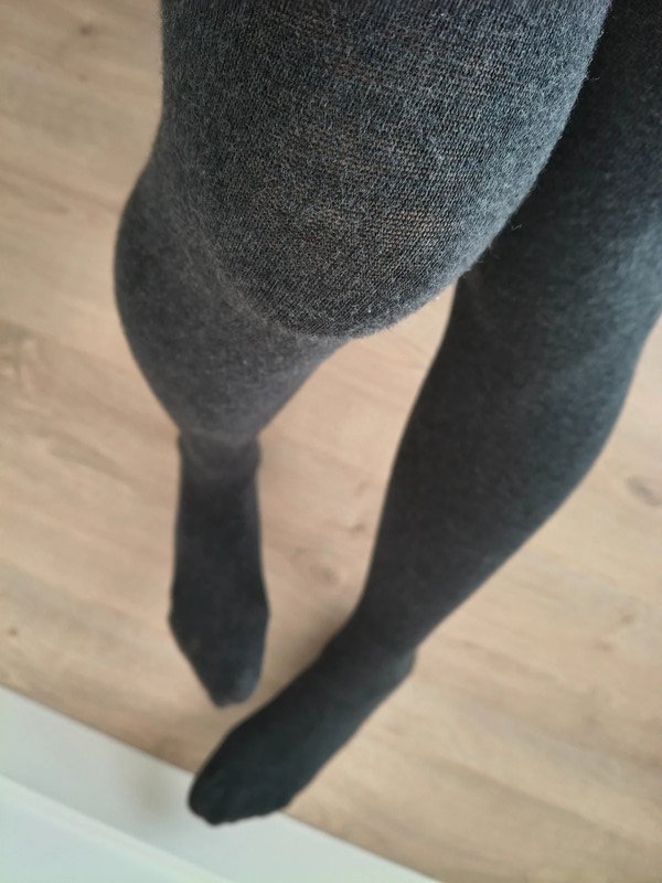 Charcoal Grey Cotton-Feel Tights photo 6