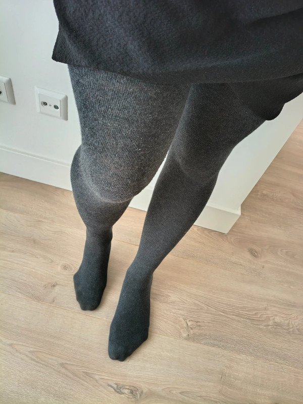 Charcoal Grey Cotton-Feel Tights photo 8