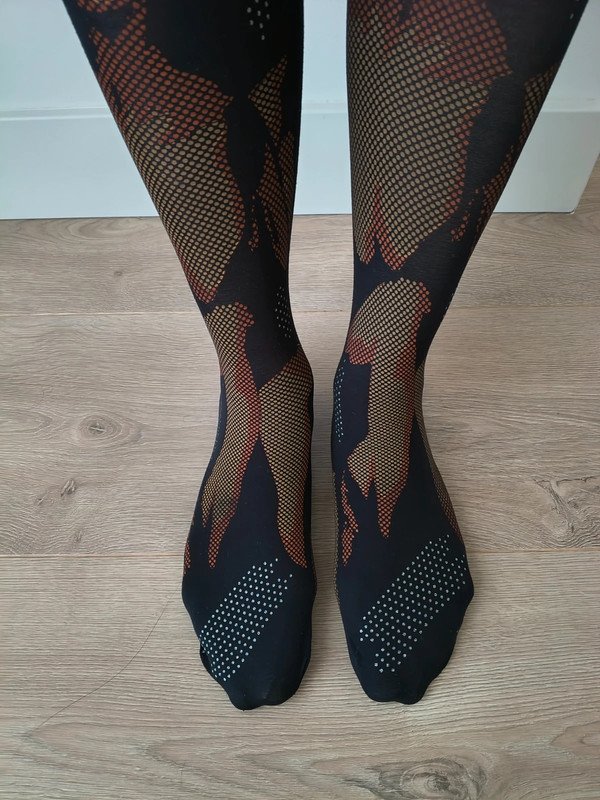 Vintage Fantasy Face Print Tights photo 3
