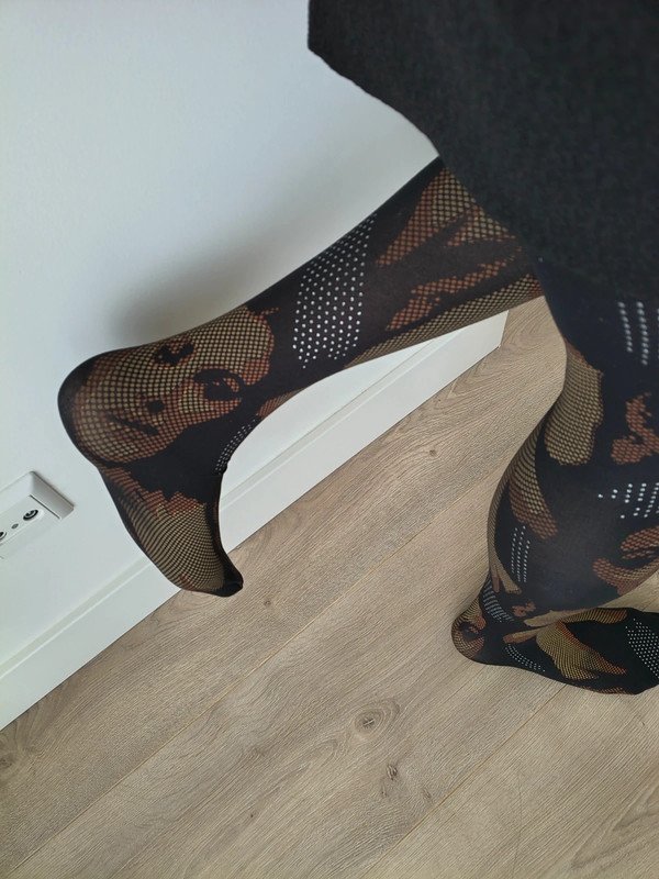 Vintage Fantasy Face Print Tights photo 5