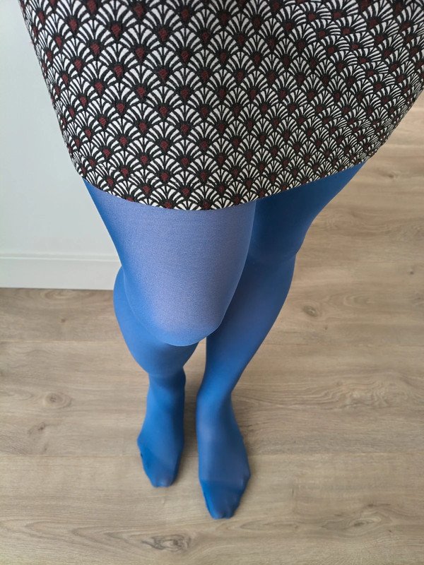 Semi-Sheer Cobalt Blue Tights