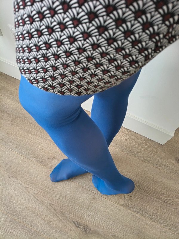 Semi-Sheer Cobalt Blue Tights photo 6