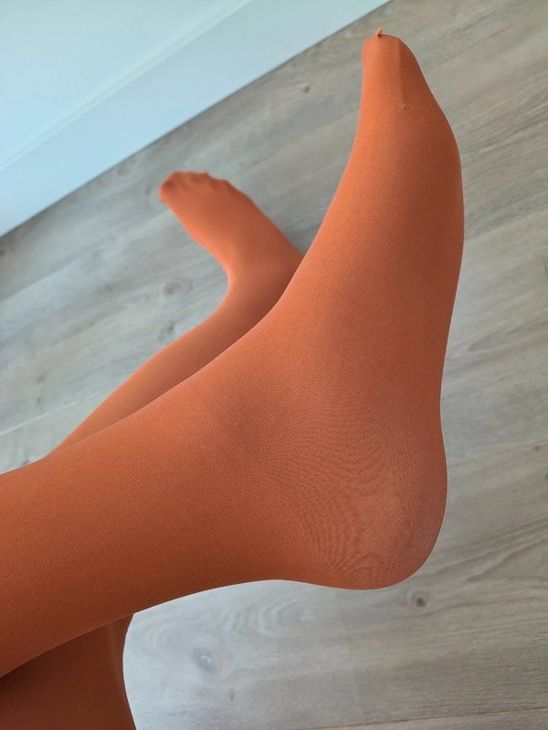 Semi-Sheer Terracotta Tights photo 6