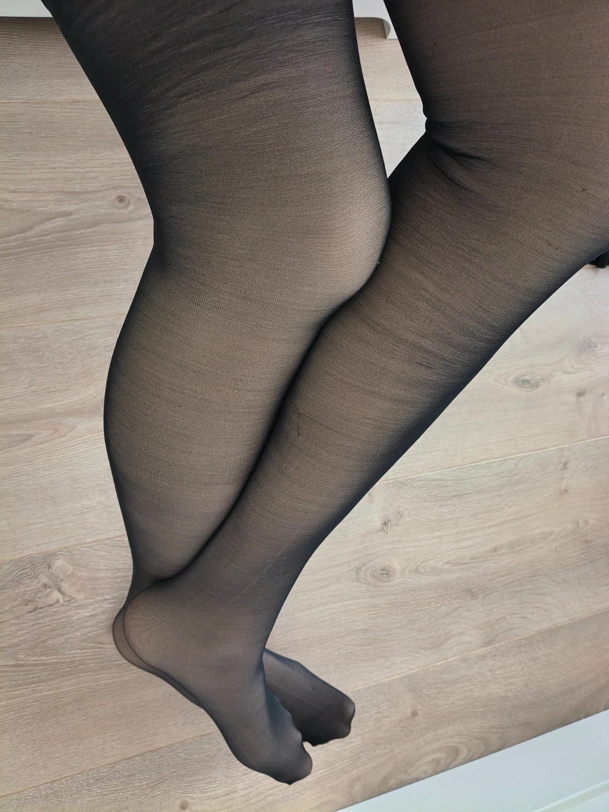Classic Sheer Black Nylons photo 3