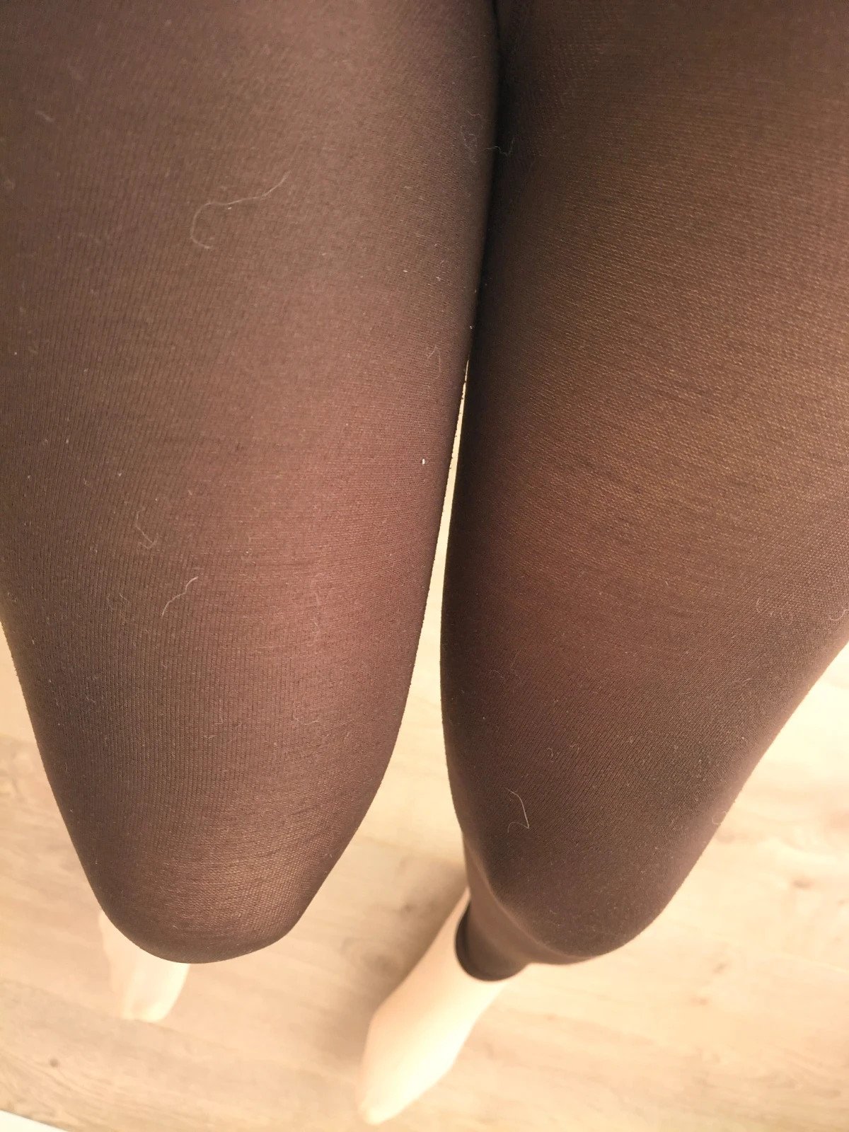 Espresso Brown Footless Tights photo 4