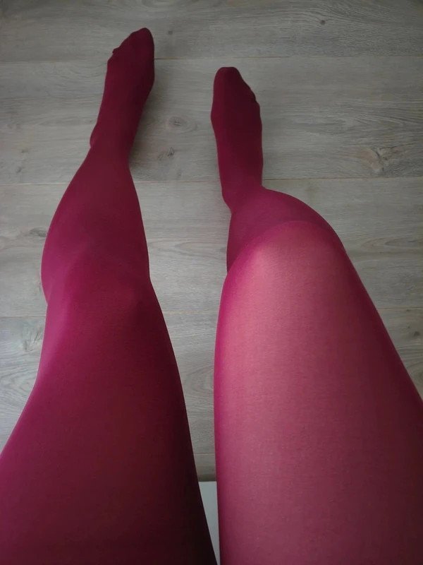 Deep Wine Semi-Opaque Tights
