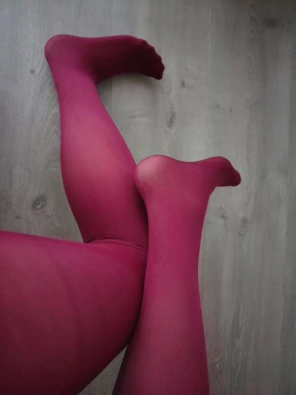 Deep Wine Semi-Opaque Tights photo 3