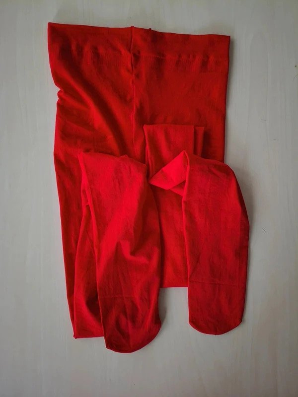 Bold Red Semi-Opaque Tights photo 6