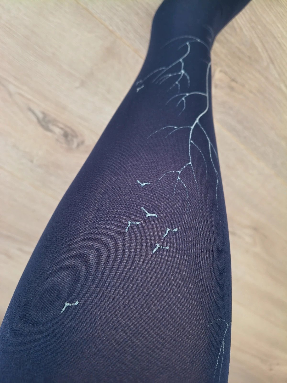 Silver Branch Deep Purple Tights photo 4