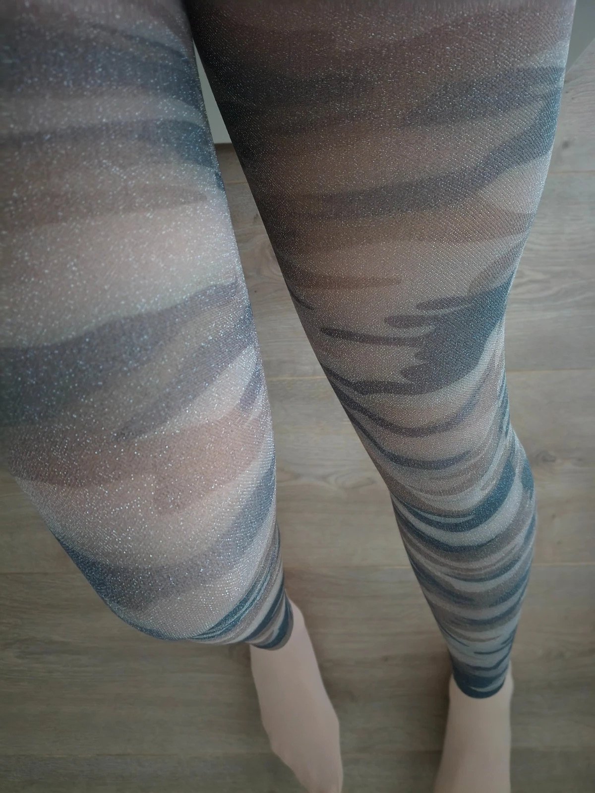 Shimmer Camo Footless Tights photo 3