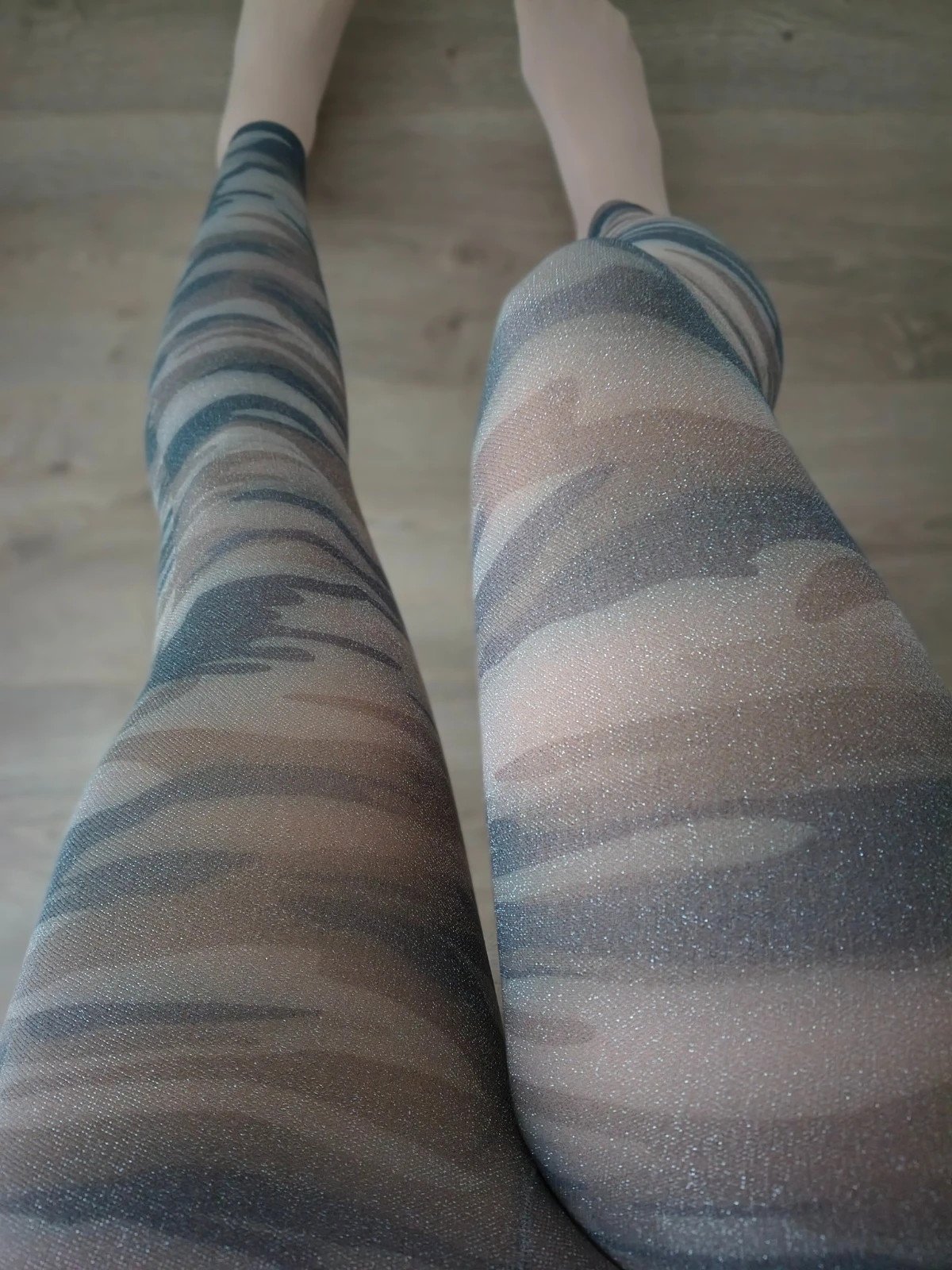 Shimmer Camo Footless Tights photo 4
