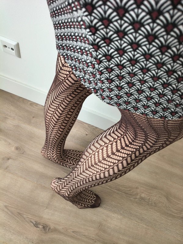 Brown Leaf Lace Tights photo 12