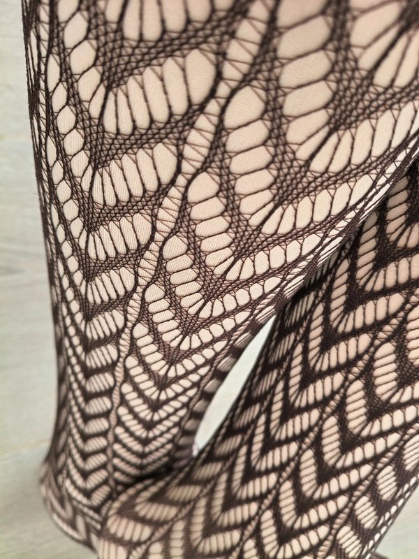 Brown Leaf Lace Tights photo 8