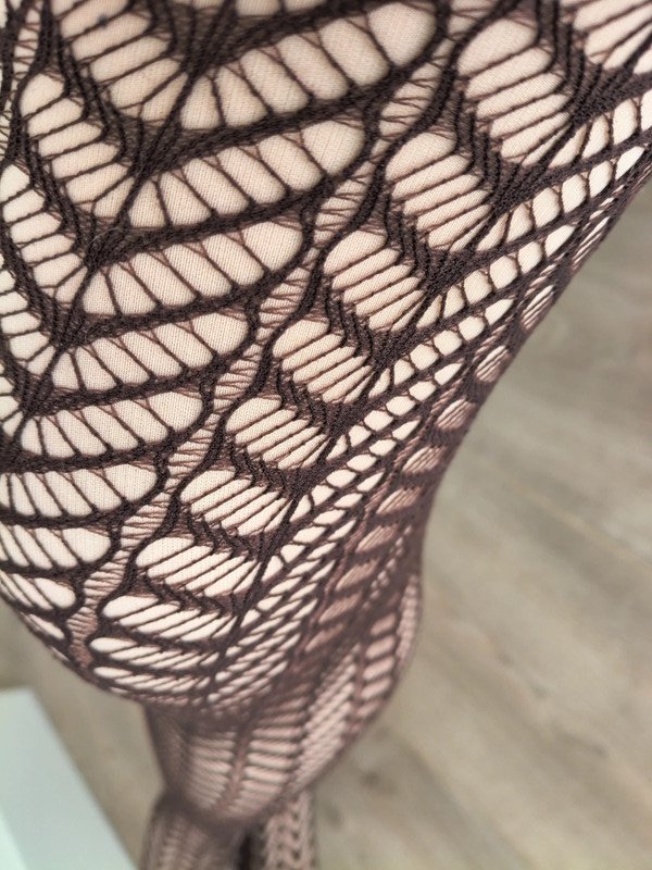 Brown Leaf Lace Tights photo 9