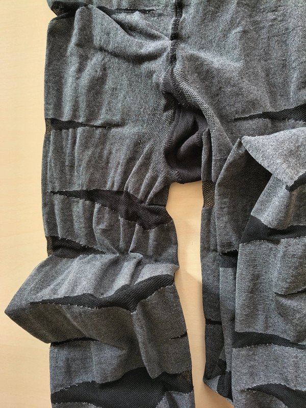 Grey Diagonal Cut-Out Stripe Tights photo 13