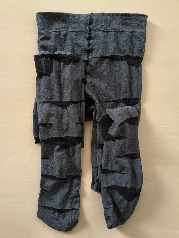 Grey Diagonal Cut-Out Stripe Tights photo 9