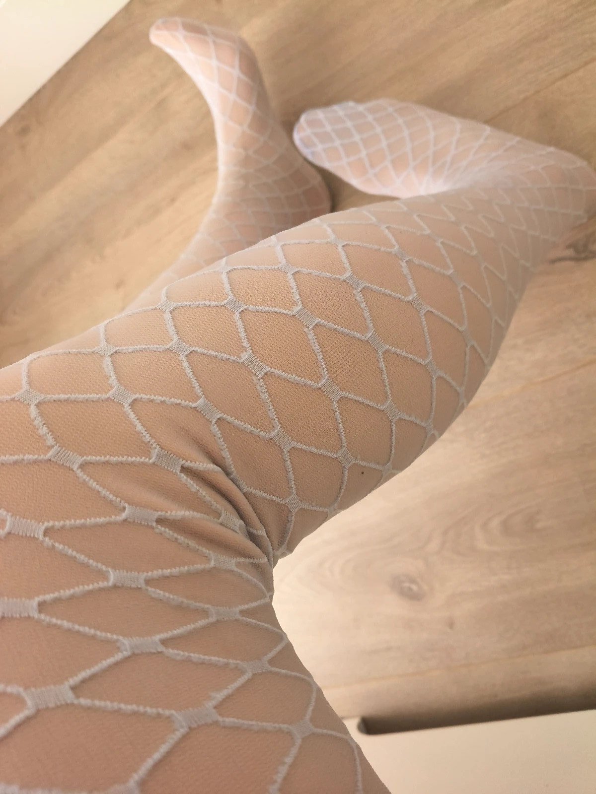 Ivory Diamond Lace Tights photo 3