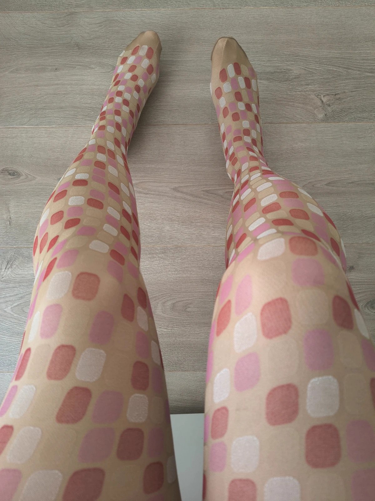 Retro Pop-Art Multicolor Nylons