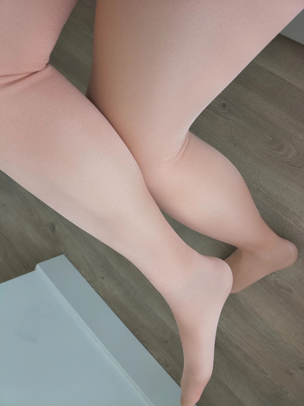 Vintage Coral Nylon Tights photo 2